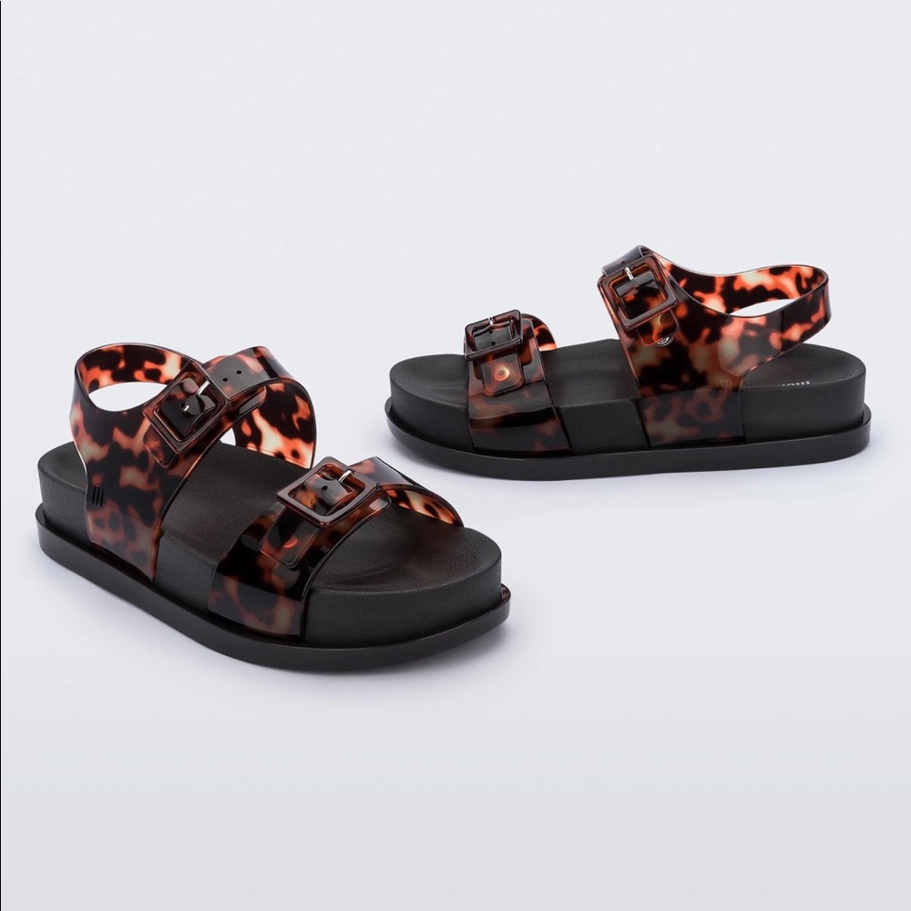 Melissa tortoiseshell platform sandals